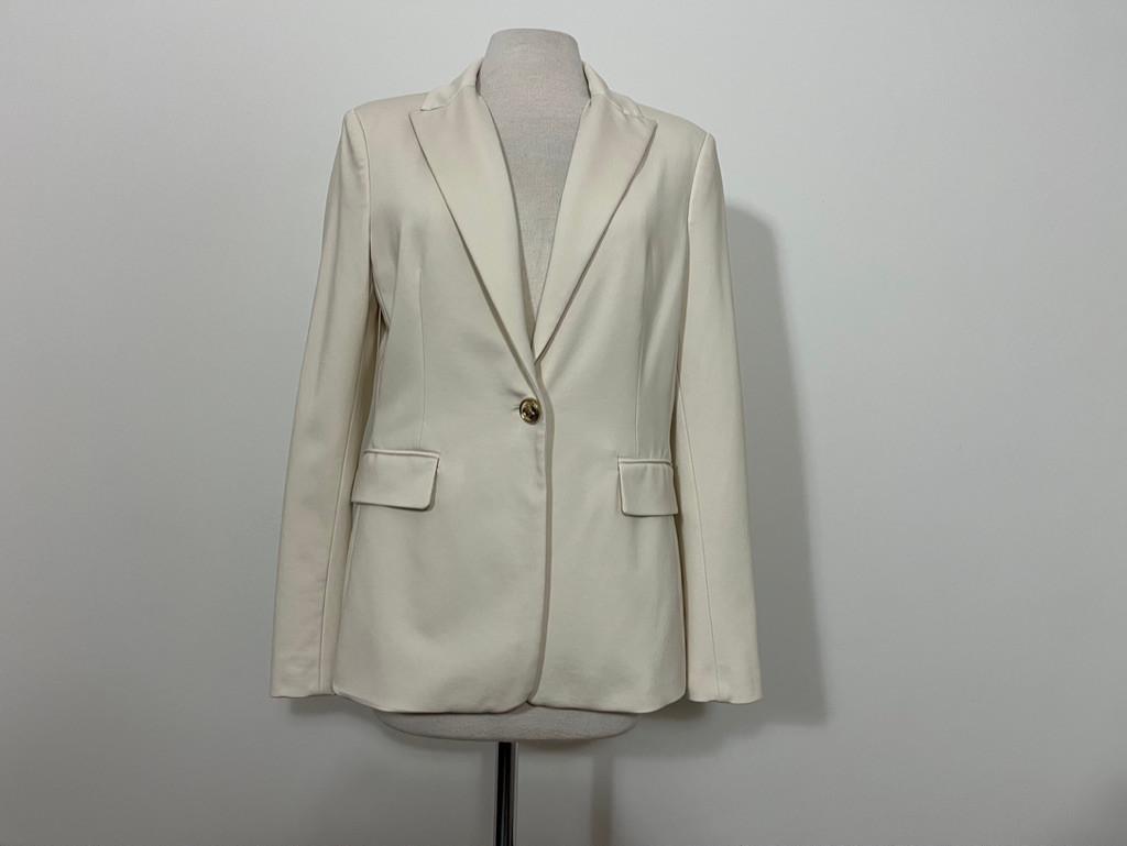 Pinko Luxury colbert Offwhite Scuba Italiaanse Mt 42 (NL 36), Kleding | Dames, Overige kleuren, Pinko, Pinko, Ophalen of Verzenden