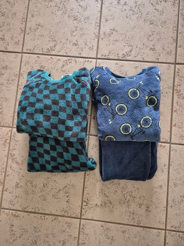 2 paar pyama's, mt.134-140, Nacht- of Onderkleding, Ophalen of Verzenden, Zo goed als nieuw, Hema