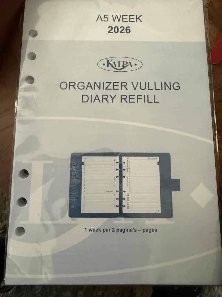 Agenda weekvulling 2026, Diversen, Ophalen of Verzenden, Nieuw