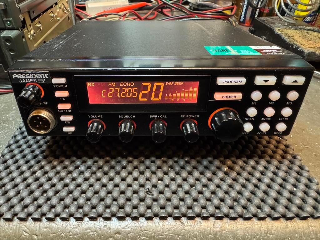 27 mc president james  fm am 240 ch pr incl vzk, Telecommunicatie, Zenders en Ontvangers, Ophalen of Verzenden, Zender en Ontvanger