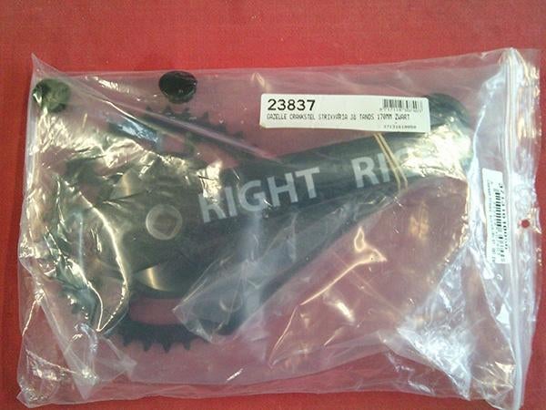 Kettingwiel-set / crankstel Gazelle, 38-tands, 174mm, zwart, Ophalen of Verzenden, Nieuw, Crankstel of Pedalen, Gazelle