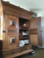 kussenkast, Ophalen, Met deur(en), 150 tot 200 cm, Eikenhout