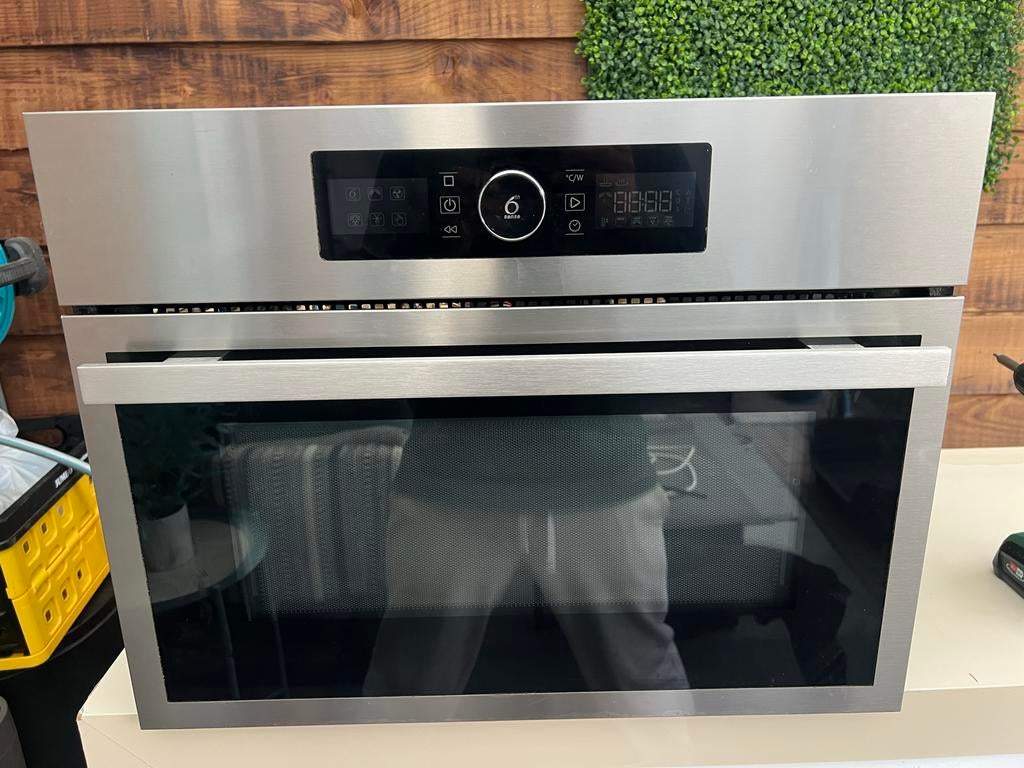 Whirlpool 6th Sense CombiMagnetron - RVS Inbouw - Onderdelen, Witgoed en Apparatuur, Magnetrons, Ophalen, Combimagnetron, Gebruikt