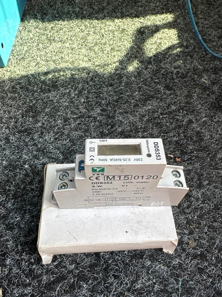 2 Nieuwe 1-fase kWh meters DDS353, Ophalen of Verzenden, Nieuw, Overige typen