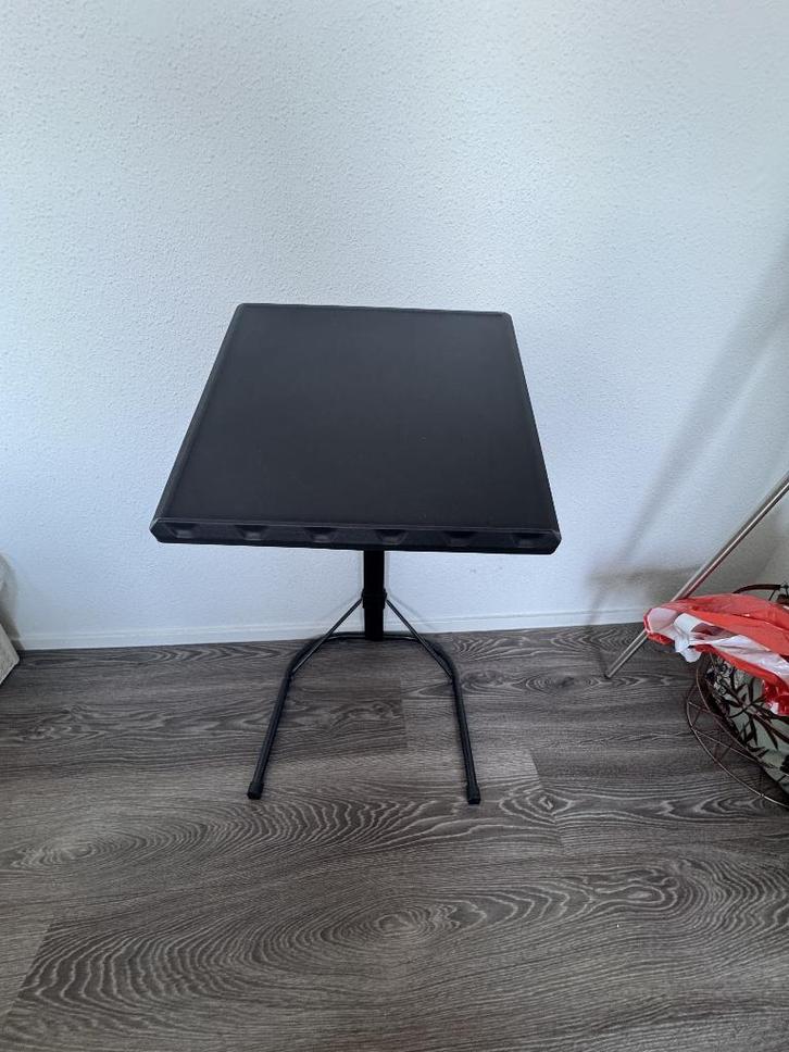 Opvouwbaar laptoptafeltje, Huis en Inrichting, Tafels | Bijzettafels, Zo goed als nieuw, Rechthoekig, 60 cm of meer, Minder dan 55 cm