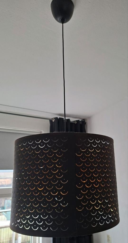 Ikea hanglamp - Zwart met Goud - Nymö - 44cm, Ophalen of Verzenden, Zo goed als nieuw, Minder dan 50 cm
