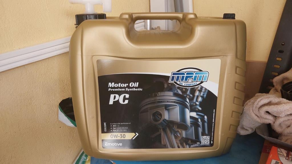 MPM Motorolie Premium Synthetic PC 0W-30, Ophalen