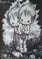 Poster "Love is", Rechthoekig Staand, Verzenden, Zo goed als nieuw, A1 t/m A3