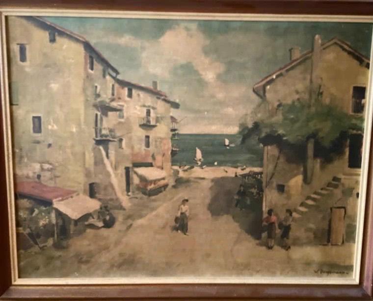 W dooyewaard schilderij met handtekening 60x70, Ophalen of Verzenden