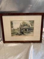 Giclee druk A. Doedijns, rokerij Enkhuizen in lijst, Antiek en Kunst, Kunst | Etsen en Gravures, Ophalen of Verzenden