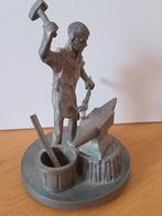 tinnen beeldje, Ophalen