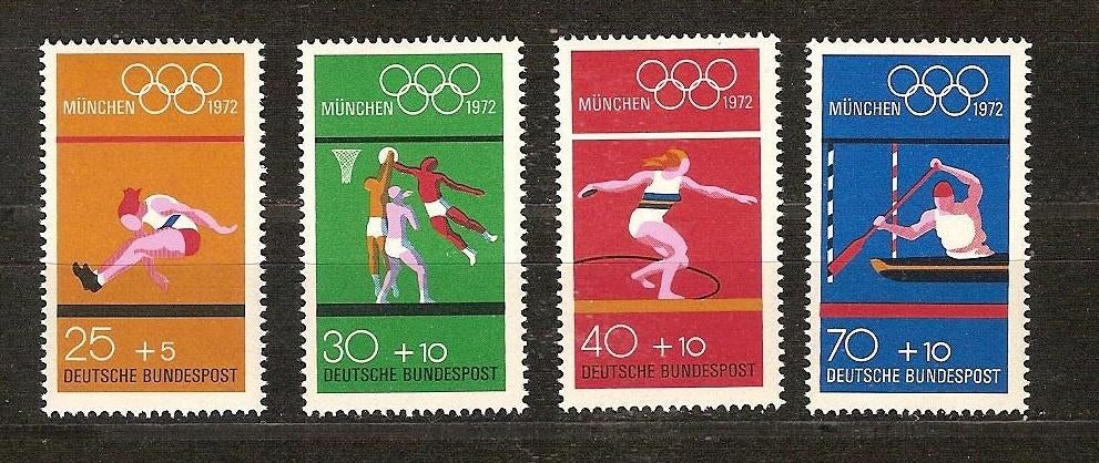 BRD 734-737 postfris, Postzegels en Munten, Postzegels | Europa | Duitsland, Ophalen of Verzenden, BRD, Postfris