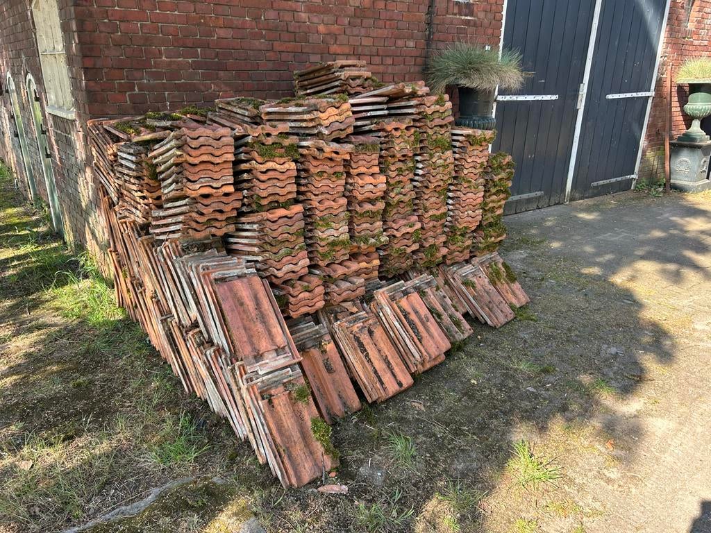 Rode Vlakke Mulden Pan - ca. 60m², Ophalen, Gebruikt, Steen of Klei, 15 m² of meer
