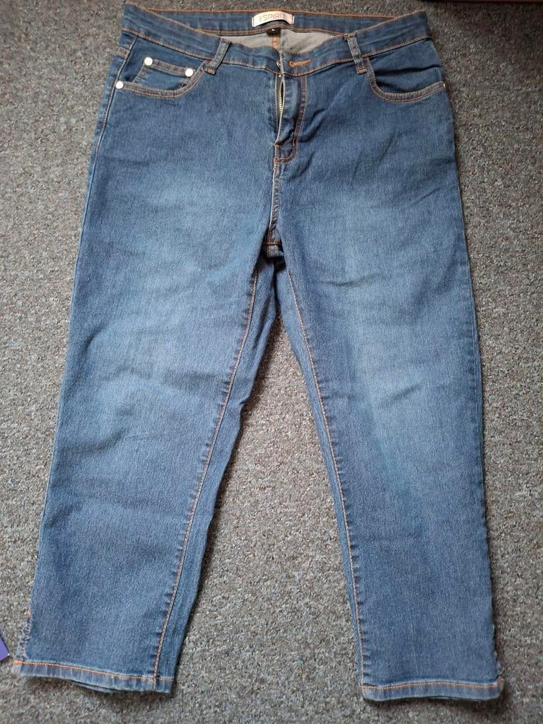 True spirit Capri Jeans. Maat L., Verzenden, Zo goed als nieuw, Blauw, W33 - W36 (confectie 42/44)