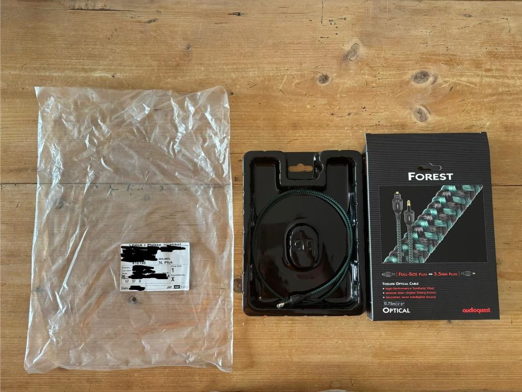 Audioquest Forest Toslink kabel 0,75mm, Ophalen of Verzenden, Zo goed als nieuw, Minder dan 2 meter, Overige kabels