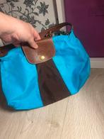 Zeer nette Longchamp tas - Blauw/Bruin, Verzenden, Zo goed als nieuw, Blauw, Handtas