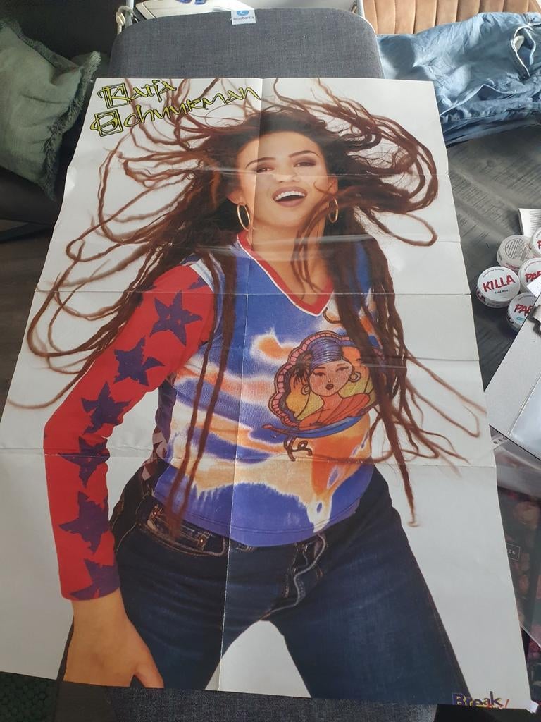 Te koop poster Katja Schuurman/Backstreet Boys, Verzamelen, Ophalen of Verzenden, Zo goed als nieuw, A1 t/m A3