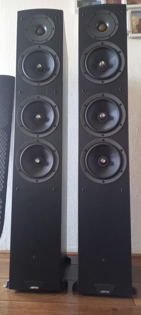 Jamo c607 leuk setje voor weinig!, Ophalen, Gebruikt, 120 watt of meer, Front, Rear of Stereo speakers