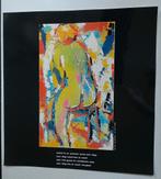 Nic Jonk print naakt erotiek met gedicht, Antiek en Kunst, Ophalen of Verzenden