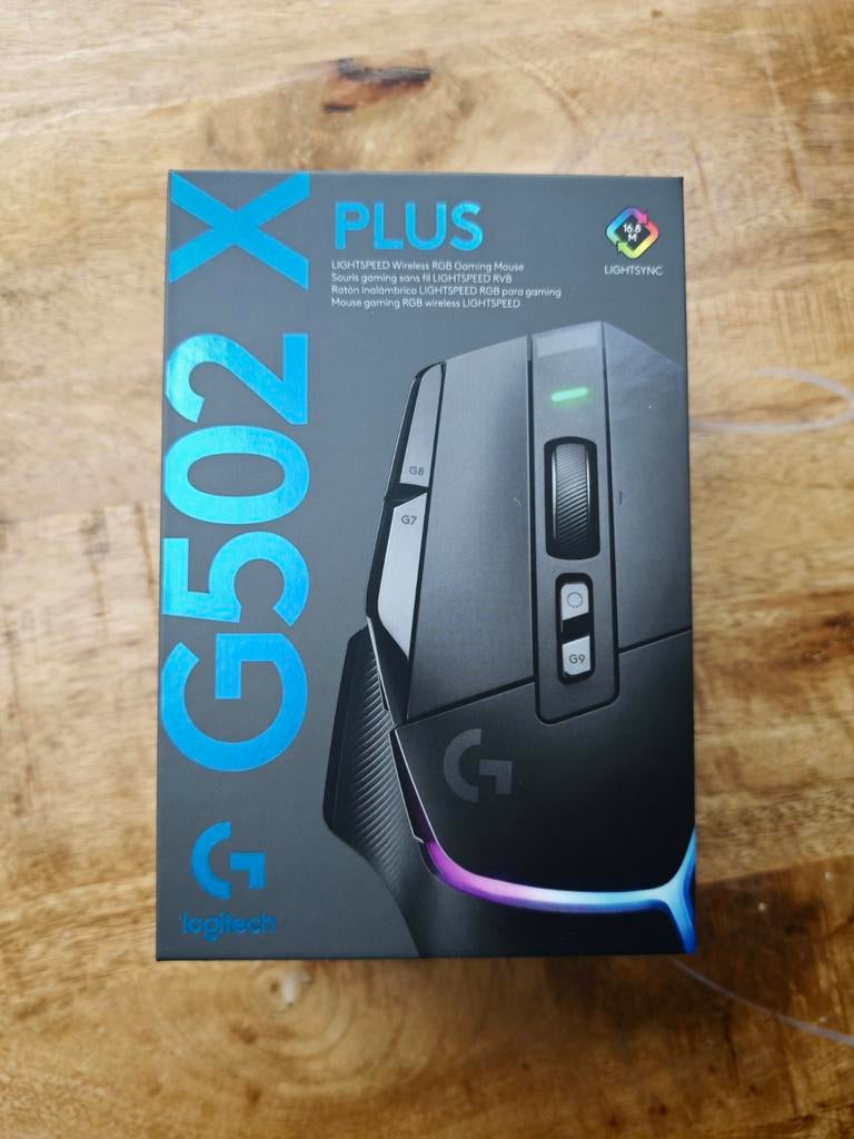 Logitech G502 X PLUS (Nieuw/geseald!), Computers en Software, Muizen, Ophalen of Verzenden, Nieuw, Rechtshandig, Logitech G