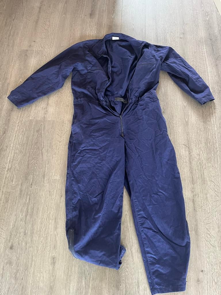 Overall maat 56 - Donkerblauw, 100% katoen, Kleding | Heren, Ophalen of Verzenden, Gedragen