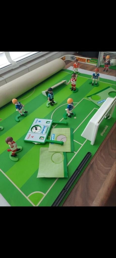Playmobil voetbalveld, Ophalen