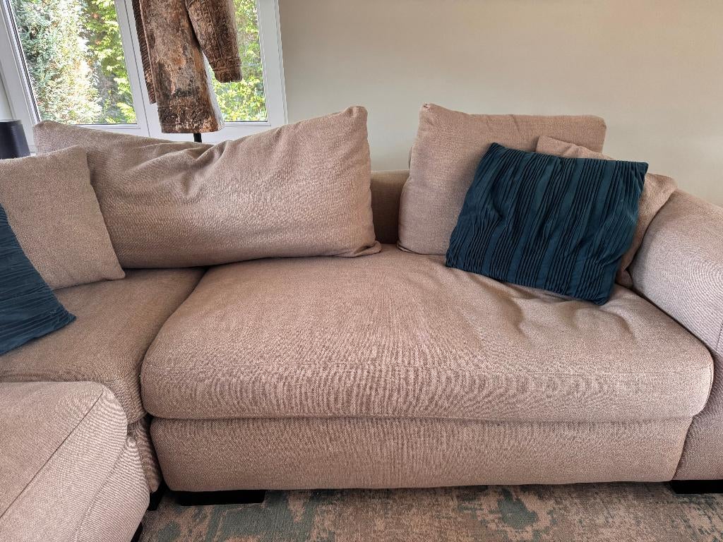 IN PRIJS VERLAAGD: Hoekbank, Huis en Inrichting, Ophalen, 250 tot 300 cm, Gebruikt, Hoekbank