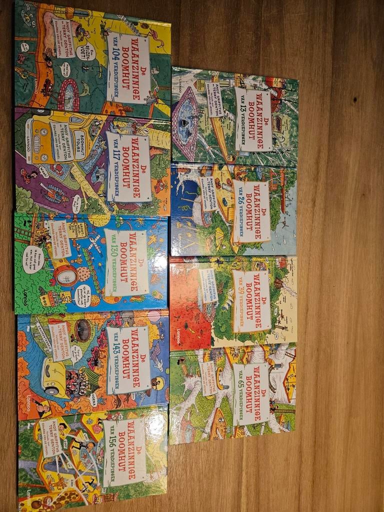 De Waanzinnige Boomhut boeken deel 1,2,3,5,8,9,10,11,12, Ophalen, Zo goed als nieuw, Andy Griffiths en Terry Denton, Fictie algemeen