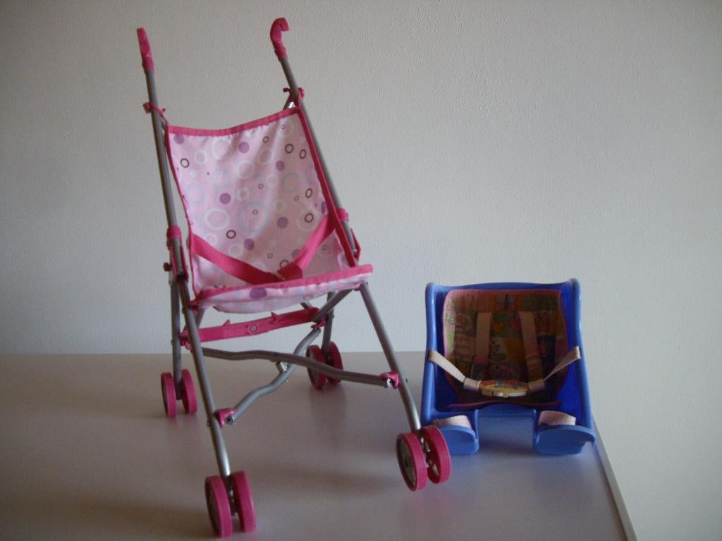 baby born fietsstoeltje + buggy, Ophalen, Babypop