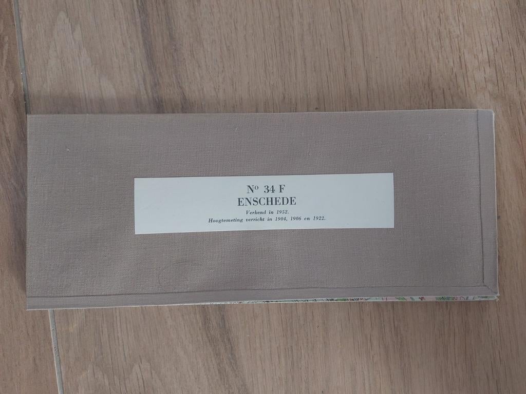 34F Enschede Hengelo Boekelo Lonneker Stafkaart uit 1955, Topografische Dienst Nederland, Ophalen of Verzenden, 1800 tot 2000