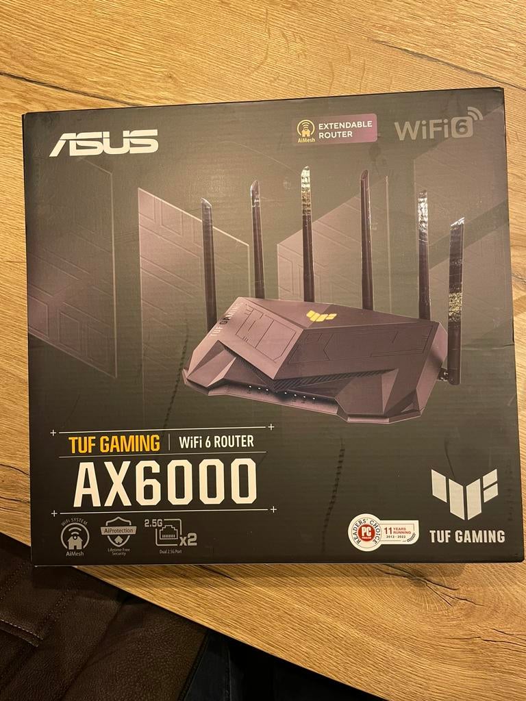 Asus wifi 6 router TUF Gaming, Computers en Software, Routers en Modems, Ophalen of Verzenden, Zo goed als nieuw