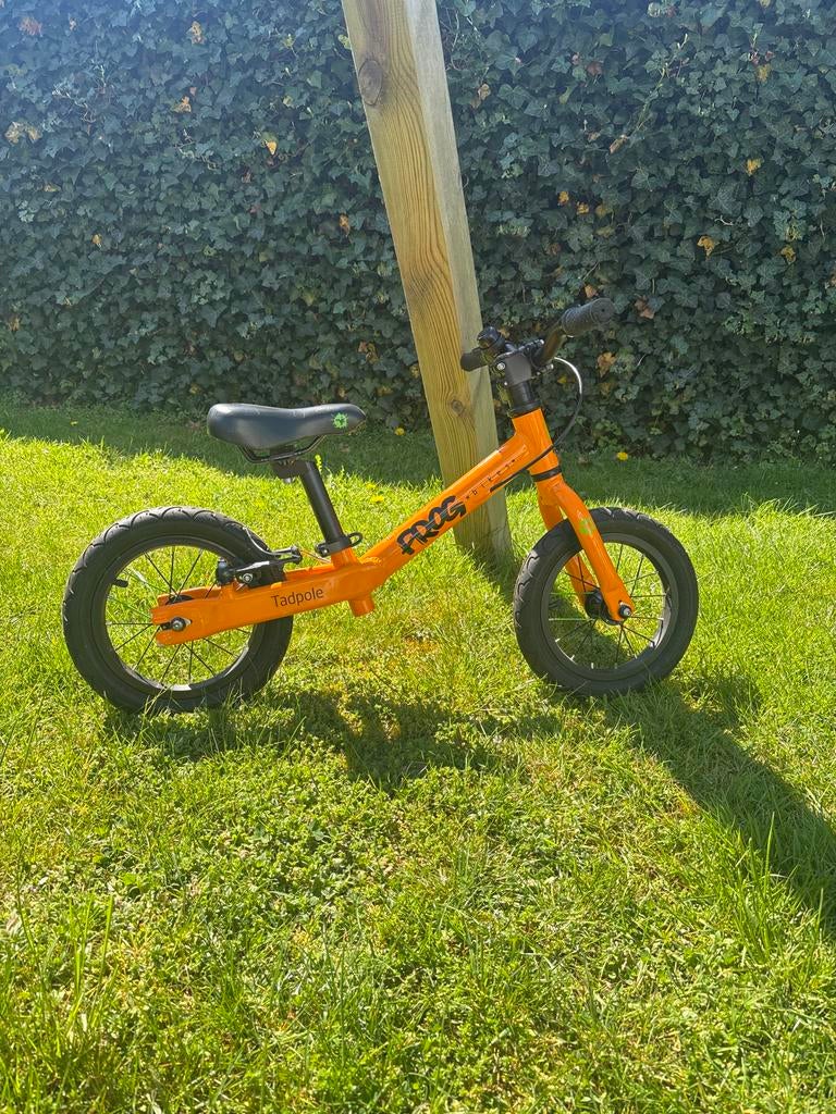 Frog Tadpole loopfiets - Oranje, Ophalen, Zo goed als nieuw, Velgrem, Minder dan 16 inch