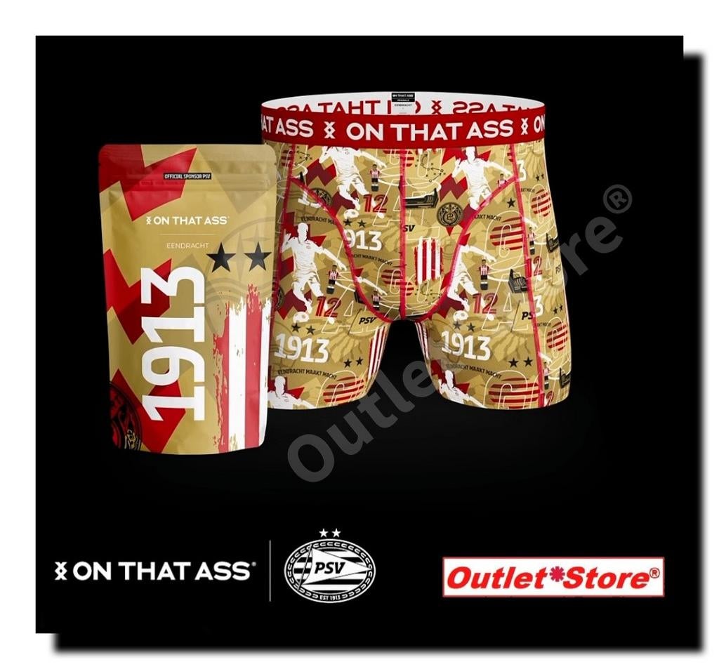 ON THAT ASS boxers PSV maat S M L boxershort nieuw t shirt, Ophalen of Verzenden, Rood, On that ass, Boxer