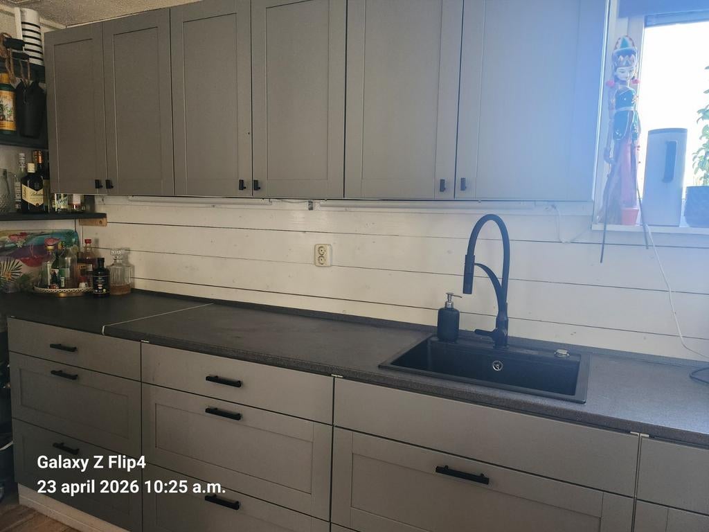 Keuken 3.20m ZGAN, Ophalen, Zo goed als nieuw, Wit, Overige typen