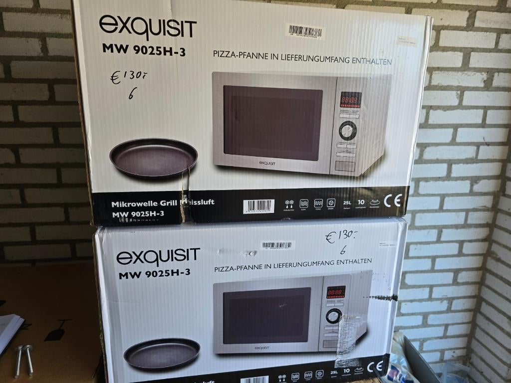 Nieuwe rvs combi magnetrons met hetelucht en grill 25 liter, Witgoed en Apparatuur, Magnetrons, Ophalen, Combimagnetron, Nieuw