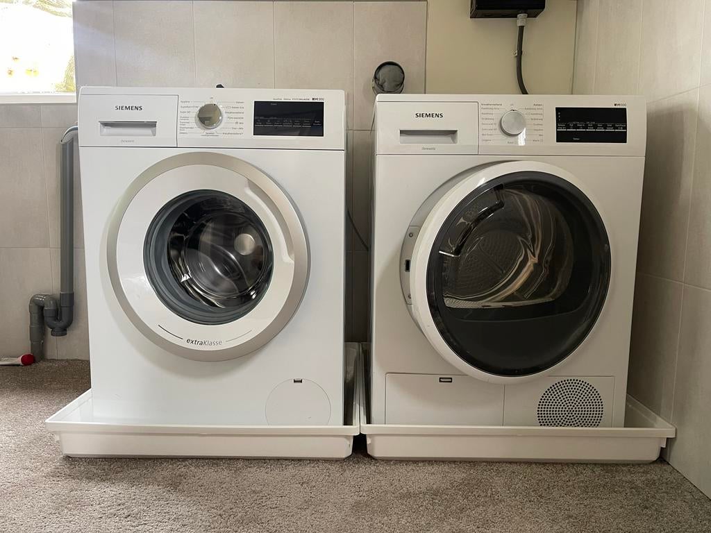 Siemens Wasmachine en Droger Set - Diverse Programma's, Witgoed en Apparatuur, 8 tot 10 kg, Ophalen of Verzenden, Gebruikt, 85 tot 90 cm