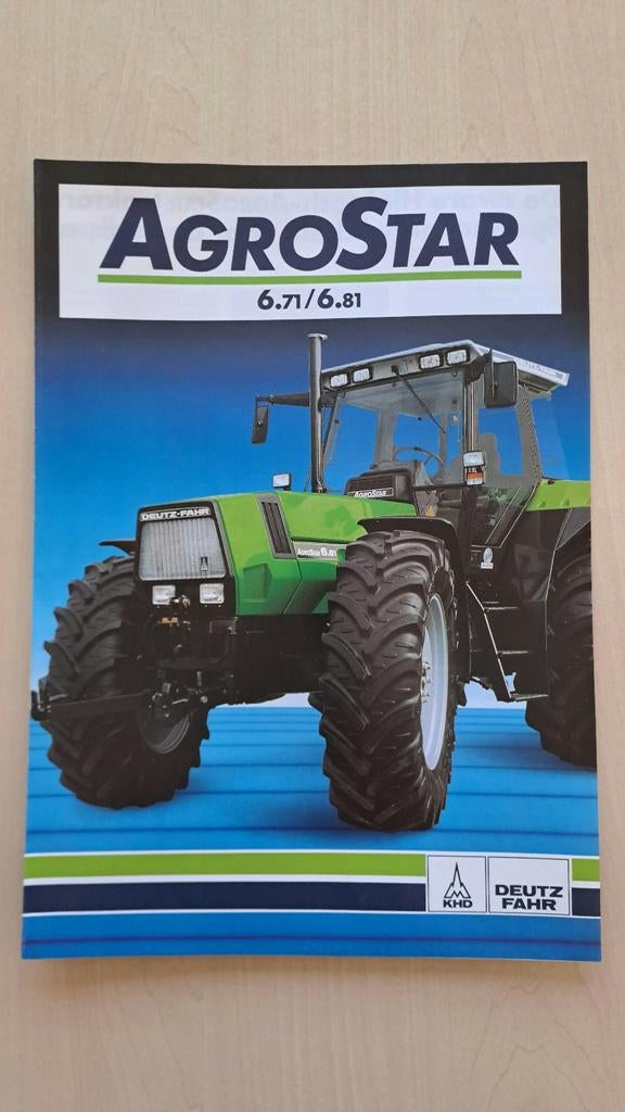 Folder DEUTZ FAHR AGROSTAR 6.71 / 6.81 tractor, trekker, Ophalen of Verzenden, Zo goed als nieuw, Folder