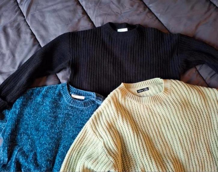 3 Truien - Blauw, Zwart & Groen - Maat S, Kleding | Dames, Truien en Vesten, Gedragen, Maat 36 (S), Ophalen of Verzenden