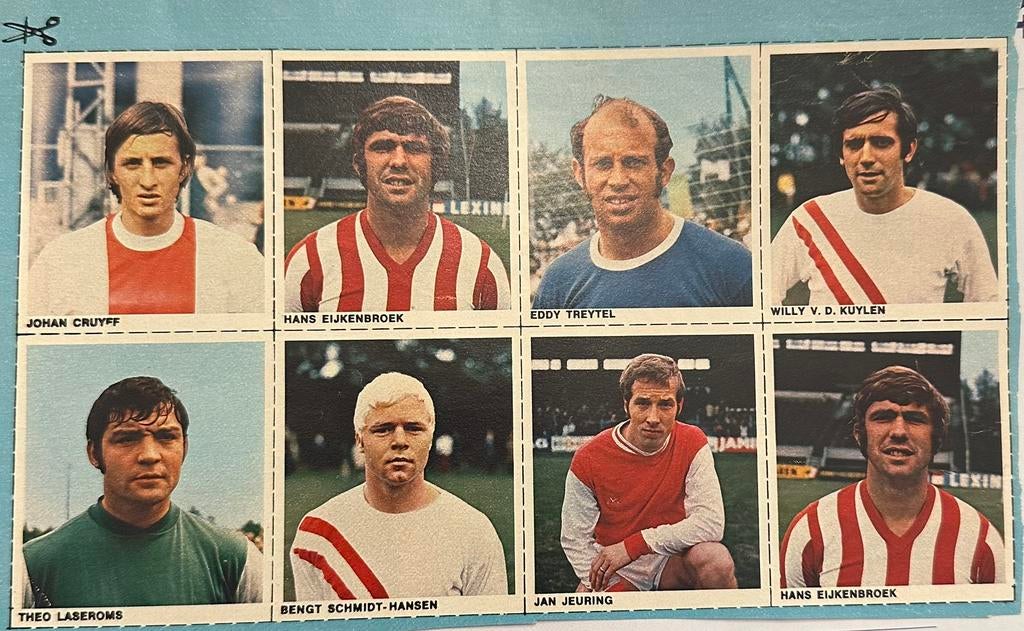 Voetbalplaatjes 1-0 jaren 70 met Johan Cruijff!, Ophalen of Verzenden, Plaatje