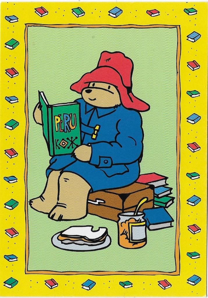Beertje Paddington ongelopen Ansichtkaart ( A4 ), Ophalen of Verzenden, 1980 tot heden, Ongelopen, Sterren en Beroemdheden