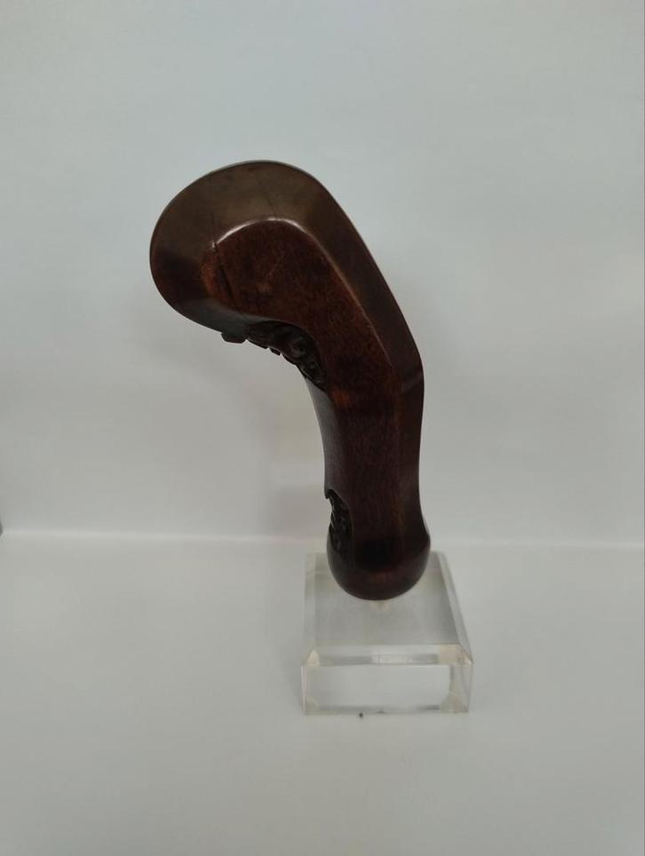 🔴 Antieke kris handvat met houder, Antiek en Kunst, Kunst | Niet-Westerse kunst, Ophalen of Verzenden