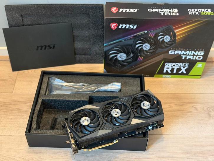 MSI RTX 3090 GAMING X TRIO 24GB VRAM, Computers en Software, Videokaarten, Zo goed als nieuw, Nvidia, PCI-Express 4.0, GDDR6, HDMI