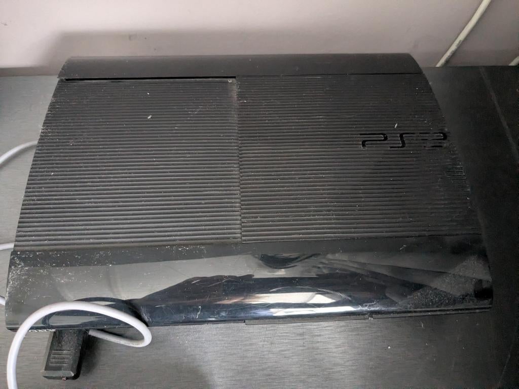 Playstation 3 zwart 500 Gb super slim, Spelcomputers en Games, Gebruikt, Met 2 controllers, Ophalen of Verzenden, 500 GB