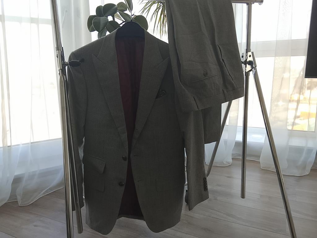 Suitsupply herenpak - Lichtgrijs pure wool - Maat 46, Ophalen of Verzenden, Zo goed als nieuw, Grijs, Maat 46 (S) of kleiner