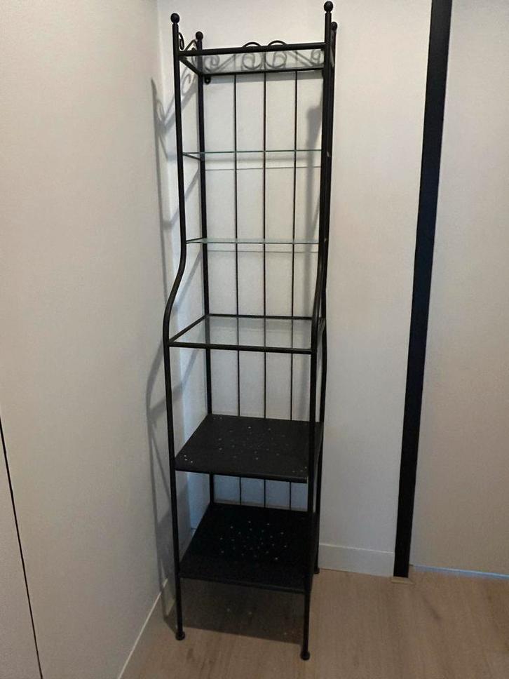 Elegante sierkast met glazen planken, Huis en Inrichting, Kasten | Stellingkasten, Gebruikt, Ophalen