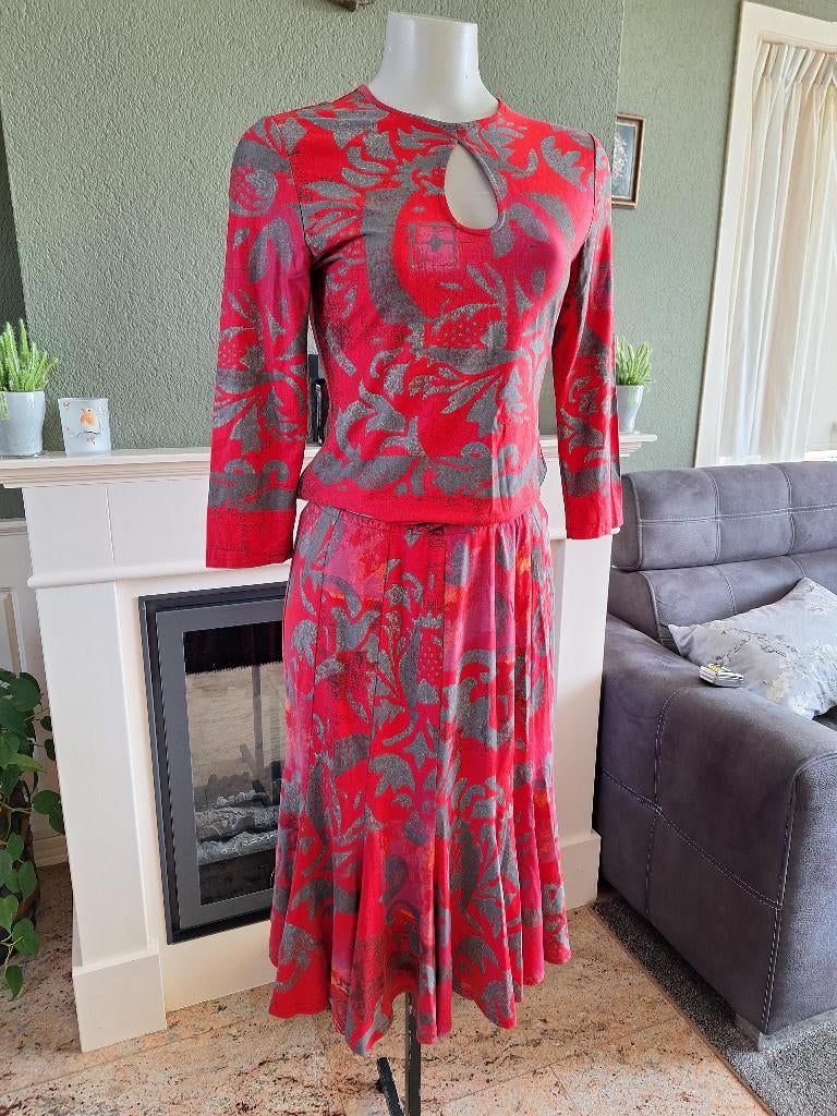 Joseph Ribkoff 2 delig schitterend setje rok shirt top S 36, Kleding | Dames, Jasjes, Kostuums en Pakken, Kostuum of Pak, Verzenden