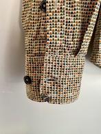 J90 No Excess maat S blouse overhemd beige/groen/blauw, Zo goed als nieuw, No Excess, Groen, Halswijdte 39/40 (M)