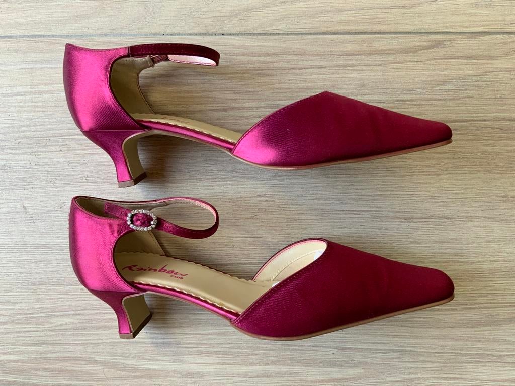 Rainbow Club Amber pumps met enkelbandje, Ophalen, Gedragen, Rood, Schoenen