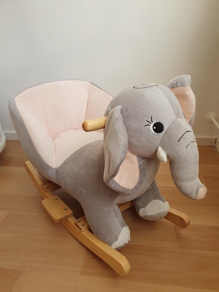 Schommel olifant hobbelpaard, Ophalen