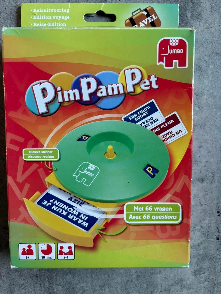 Pim pam pet reisspel, Een of twee spelers, Ophalen of Verzenden, Nieuw